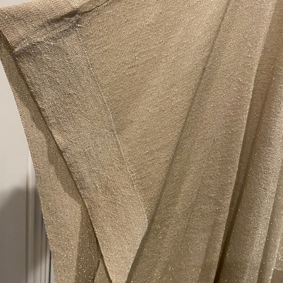 Chico’s Solid Shimmer Ruana Wrap NWT Size S/M - Picture 8 of 9